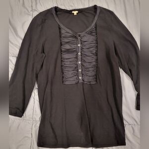 J. Crew Black Button Down Shirt